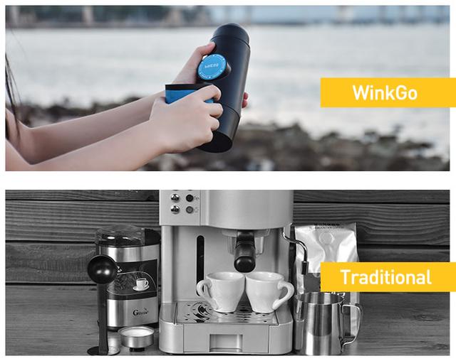 创意酷品:便携式咖啡机,美味随手就来