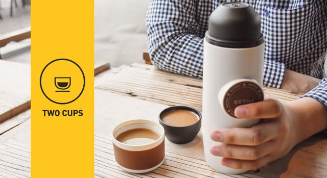 创意酷品:便携式咖啡机,美味随手就来