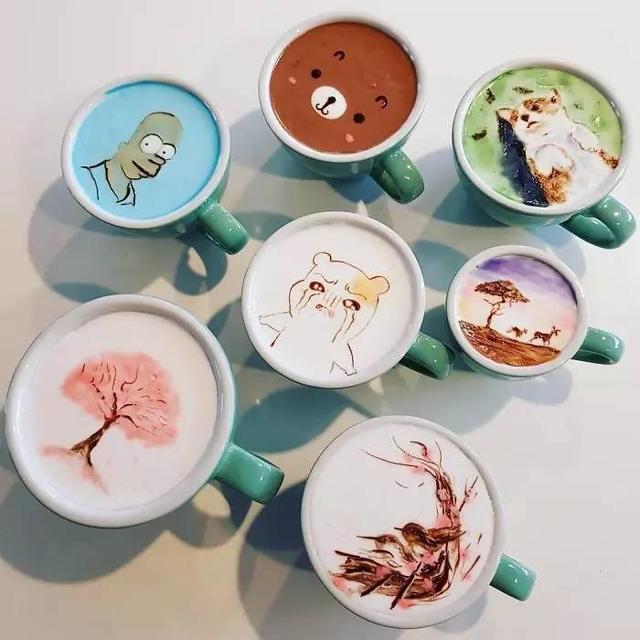 咖啡拉花竟可以美成这样!我以前喝的都是假拉花……