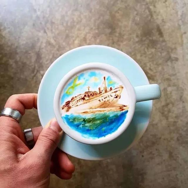 咖啡拉花竟可以美成这样!我以前喝的都是假拉花……