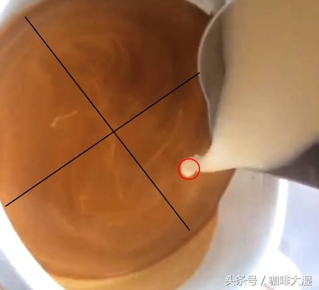 图文｜咖啡拉花教程七叶麦穗的技巧