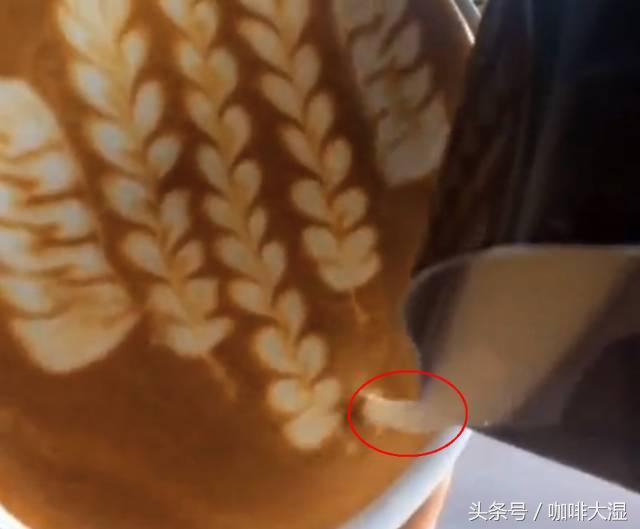 图文｜咖啡拉花教程七叶麦穗的技巧