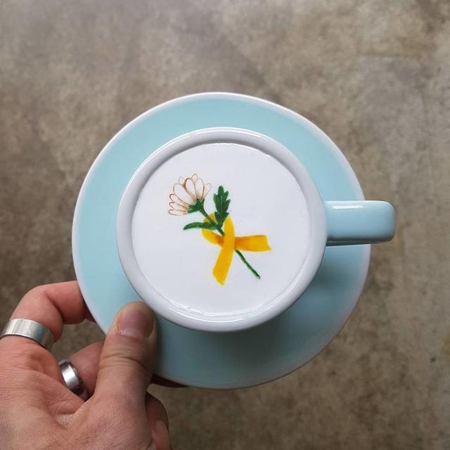 25个创意可爱的咖啡拉花设计作品欣赏