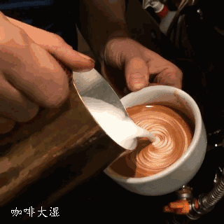 gif｜咖啡拉花技巧