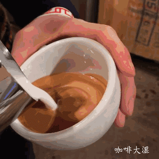 gif｜咖啡拉花技巧