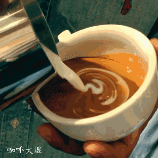 gif｜咖啡拉花技巧