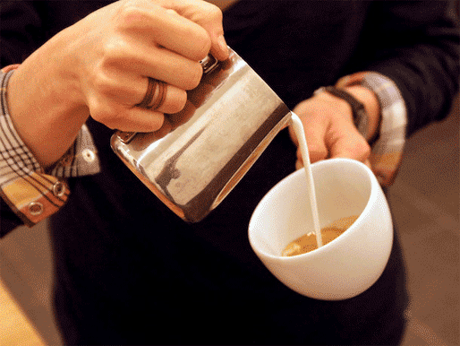 咖啡知识｜咖啡拉花四大基本技巧教程