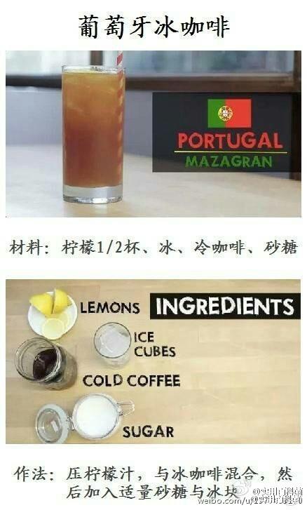 世界知名咖啡的调配方法！咖啡控必备，自己动手试试吧~ ​​​